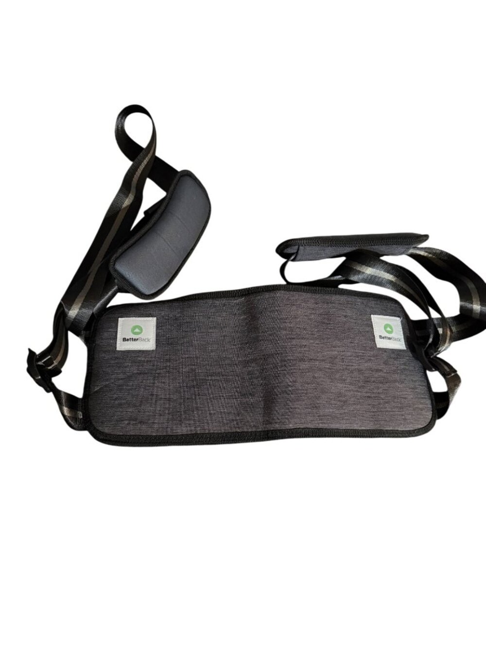 BetterBack Adjustable Posture Corrector For Back Support & Pain Relief Gray & Bl
